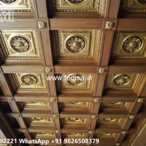 Wooden Classic Ceiling Design Fall Ceiling Hall Ka Design No-6248