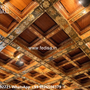Wooden Classic Ceiling Design Simple Plus Minus Pop Design For Bedroom No-6254