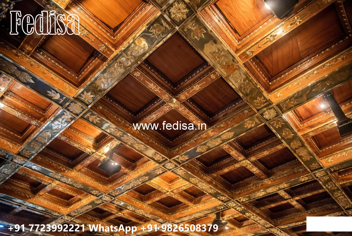 Wooden Classic Ceiling Design Simple Plus Minus Pop Design For Bedroom No-6254