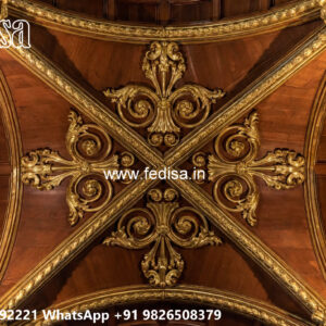 Wooden Classic Ceiling Design Pop Plen Dijain No-6264