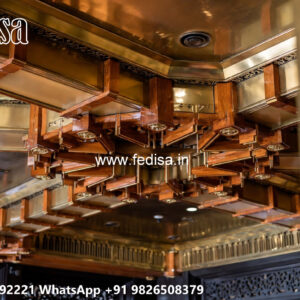 Wooden Classic Ceiling Design Best Pop Roof Design No-6267