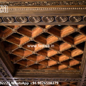 Wooden Classic Ceiling Design Fall Ceiling New No-6268