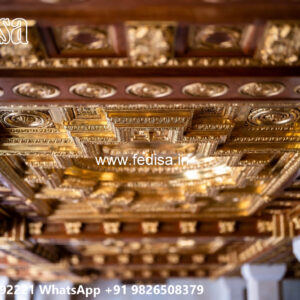 Wooden Classic Ceiling Design Pvc False Ceiling For Bedroom No-6283