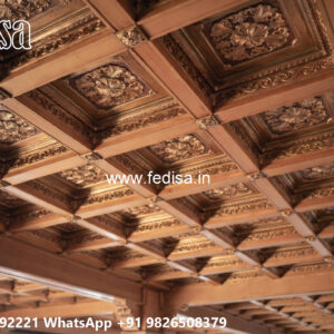 Wooden Classic Ceiling Design Minus Plus Design For Kitchen No-6305