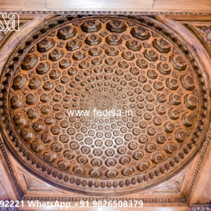 Wooden Classic Ceiling Design Hospital Pop Design No-6321
