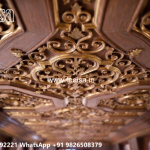 Wooden Classic Ceiling Design Arch Pop Pillar Design No-6323