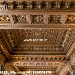 Wooden Classic Ceiling Design Pop Design Of Porch No-6334