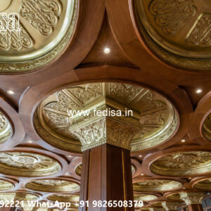 Wooden Classic Ceiling Design Hall Simple Pop Ceiling Design No-6347