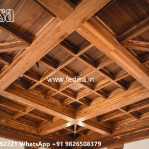 Wooden Classic Ceiling Design Pop Hall Ki Design No-6353