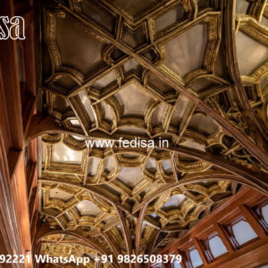 Wooden Classic Ceiling Design Forsling Dijain No-6356