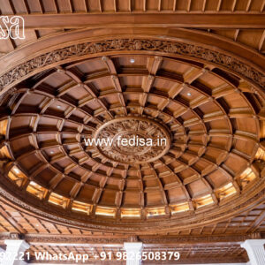 Wooden Classic Ceiling Design Pop Bedroom Simple Design No-6367