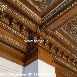 Wooden Classic Ceiling Design Pop Design For Hall New No-6368