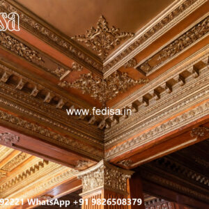 Wooden Classic Ceiling Design Pop Design For Living Room 2017 No-6369