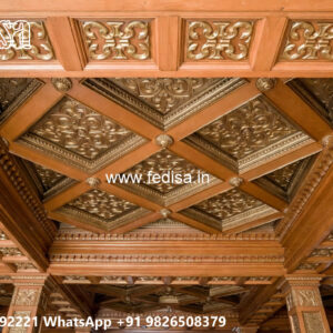 Wooden Classic Ceiling Design Simple Pop Design Without False Ceiling No-6375