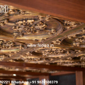Wooden Classic Ceiling Design Different Types Of False Ceiling Design No-6378