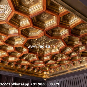Wooden Classic Ceiling Design Four Ceiling Pop Ka Design No-6388