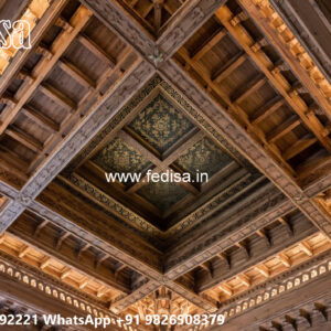 Wooden Classic Ceiling Design Best Pop Color Design No-6397