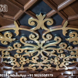 Wooden Classic Ceiling Design Hall Ceiling Design Without Pop No-6400