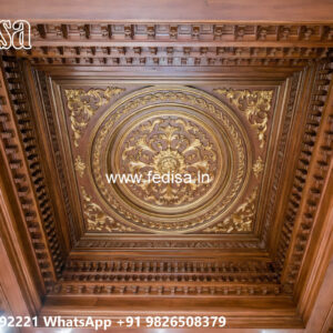 Wooden Classic Ceiling Design Pop Design For Roof Latest No-6404