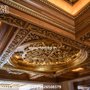 Wooden Classic Ceiling Design Pop Design Latest For Hall No-6405