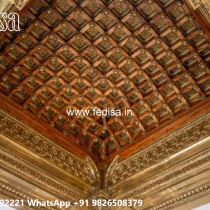 Wooden Classic Ceiling Design New Pop Ke Design No-6417