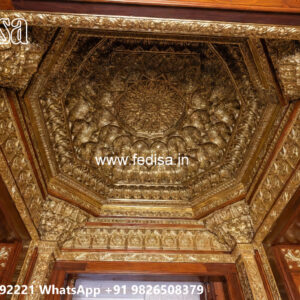 Wooden Classic Ceiling Design Hall Pop Design With Price No-6422