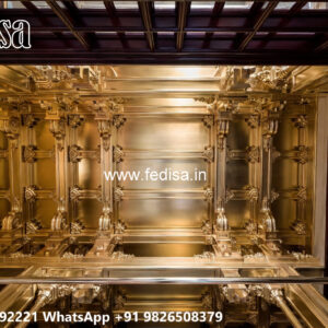 Wooden Classic Ceiling Design Plus Minus Pop Kitchen Design No-6431