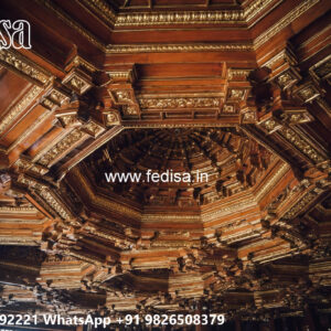 Wooden Classic Ceiling Design Pop Ke Design Sada No-6443