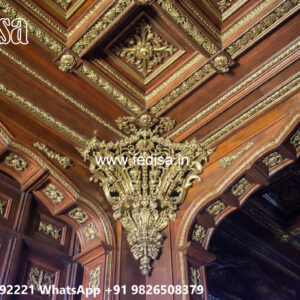Wooden Classic Ceiling Design Pop Design On Roof Without Ceiling No-6449