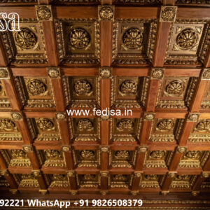 Wooden Classic Ceiling Design Pop Ka Color Design No-6458