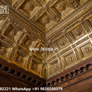 Wooden Classic Ceiling Design Pop New Ceiling Design No-6459