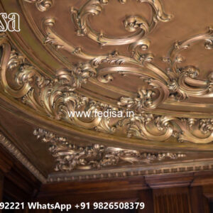 Wooden Classic Ceiling Design False Ceiling Design For Sitout No-6462