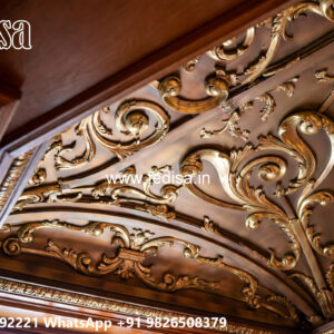 Wooden Classic Ceiling Design Pop Design For Exterior No-6469