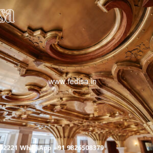Wooden Classic Ceiling Design Jali For False Ceiling No-6477