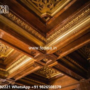 Wooden Classic Ceiling Design Pop False Ceiling Hall No-6479
