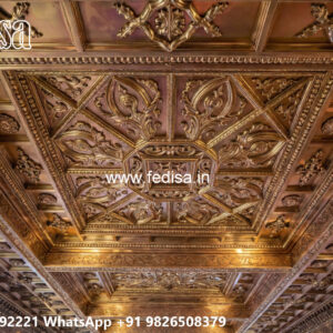 Wooden Classic Ceiling Design Plaster Ceiling Design No-6517
