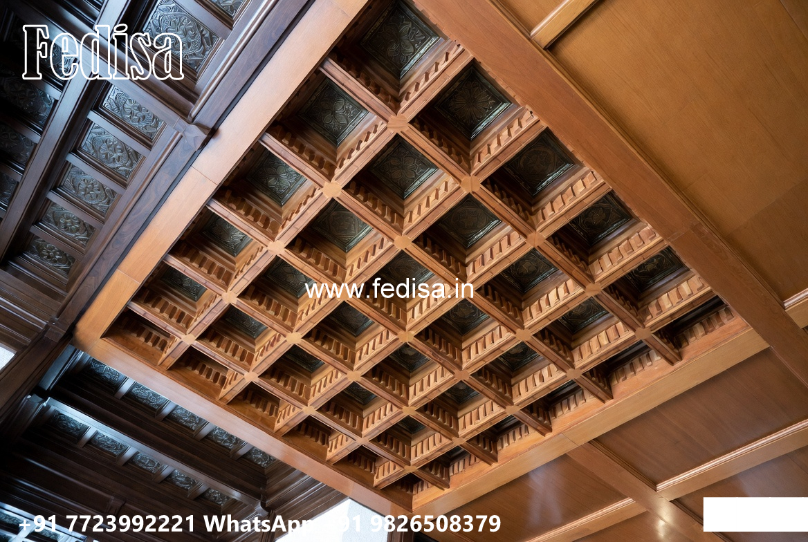 Wooden Classic Ceiling Design Pvc False Ceiling Design No-6529
