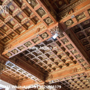 Wooden Classic Ceiling Design Kitchen Pop Design No-6533