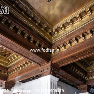 Wooden Classic Ceiling Design Bedroom False Ceiling Design 2026 No-6539