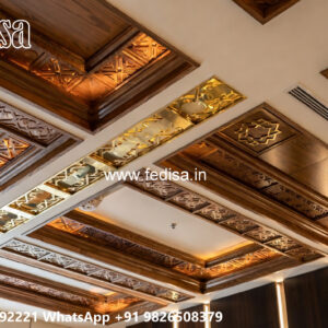 Wooden Classic Ceiling Design False Ceiling Design For Drawing Room No-6541