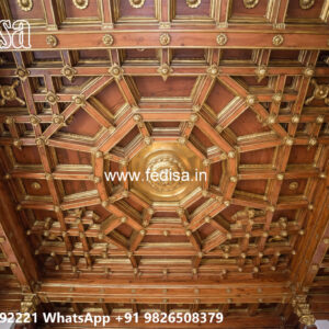 Wooden Classic Ceiling Design Gypsum Designs No-6557