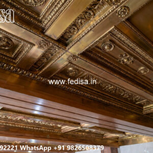 Wooden Classic Ceiling Design New Pop Design No-6558