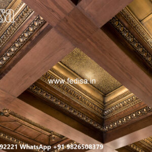 Wooden Classic Ceiling Design Best Pop Design No-6565
