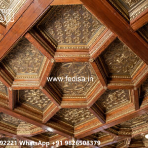 Wooden Classic Ceiling Design Office Ceiling Design No-6584