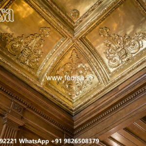 Wooden Classic Ceiling Design Modern Pop Plus Minus Design 2026 No-6597