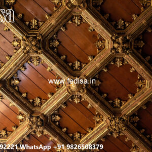 Wooden Classic Ceiling Design Hall Ceiling Design 2026 No-6620