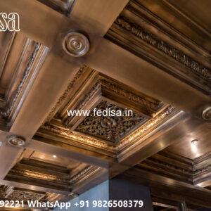 Wooden Classic Ceiling Design Plaster Of Paris Design No-6623