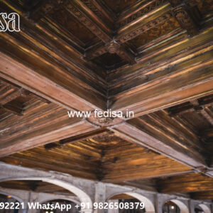 Wooden Classic Ceiling Design Pop Design For Hall 2026 No-6624