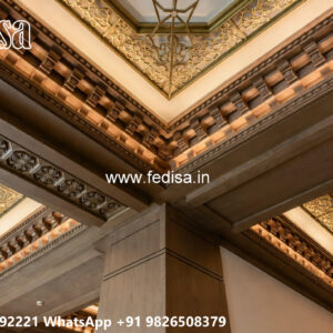 Wooden Classic Ceiling Design Latest Pop Design For Hall No-6628