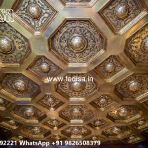Wooden Classic Ceiling Design Down Ceiling Design For Lobby No-6629